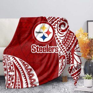 Oversize Lightweight Customize Tribal Polynesian Fleece Throw Soft Blankets Rep